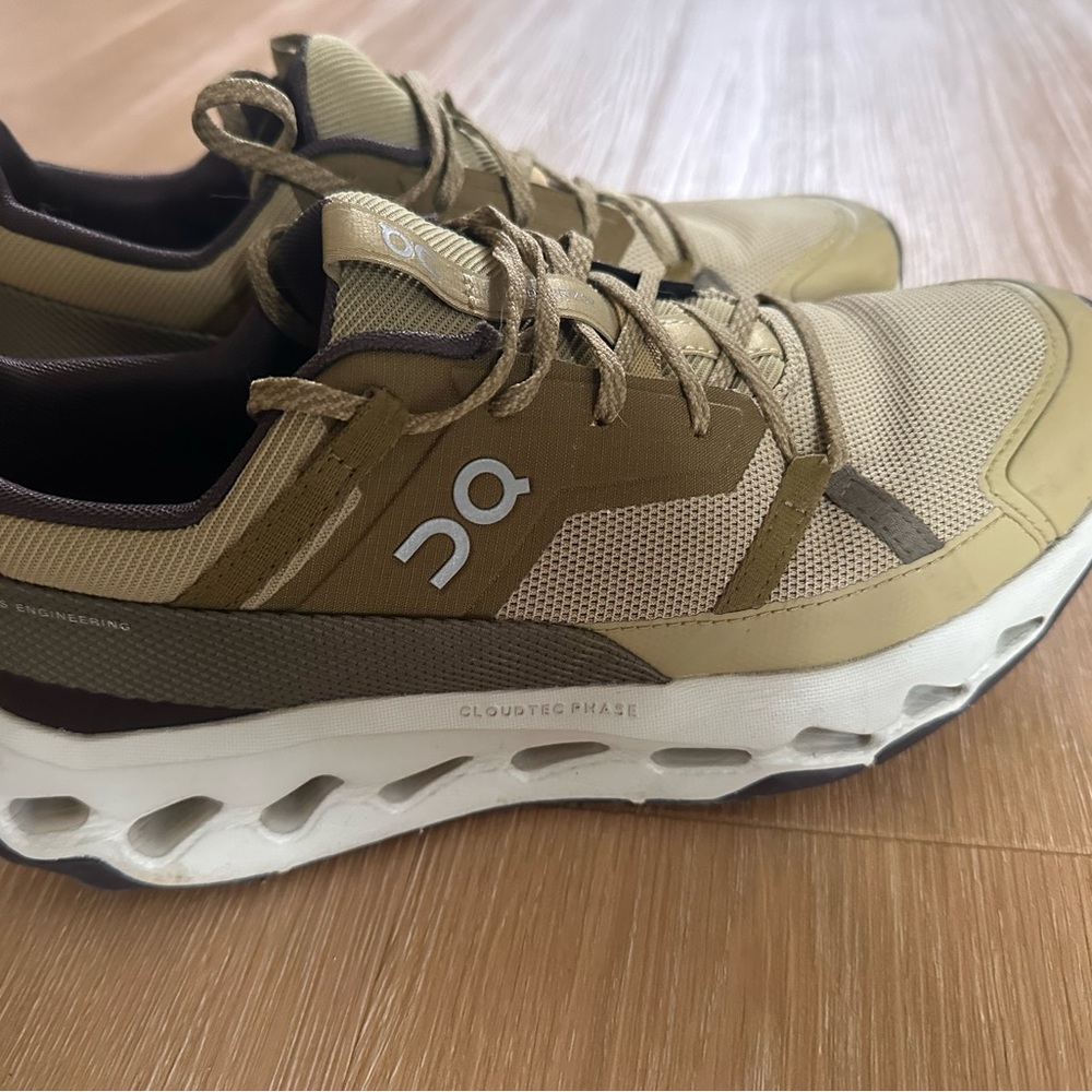 On Cloudace Trail Sneakers in Olive/Tan: Worn 5x